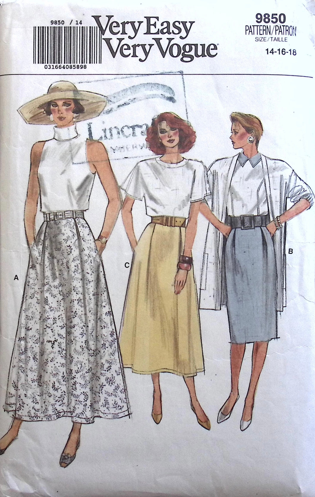 Vintage Sewing Pattern: Vogue 9850
