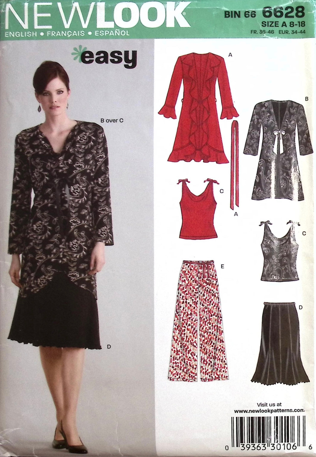 Sewing Pattern: New Look 6628