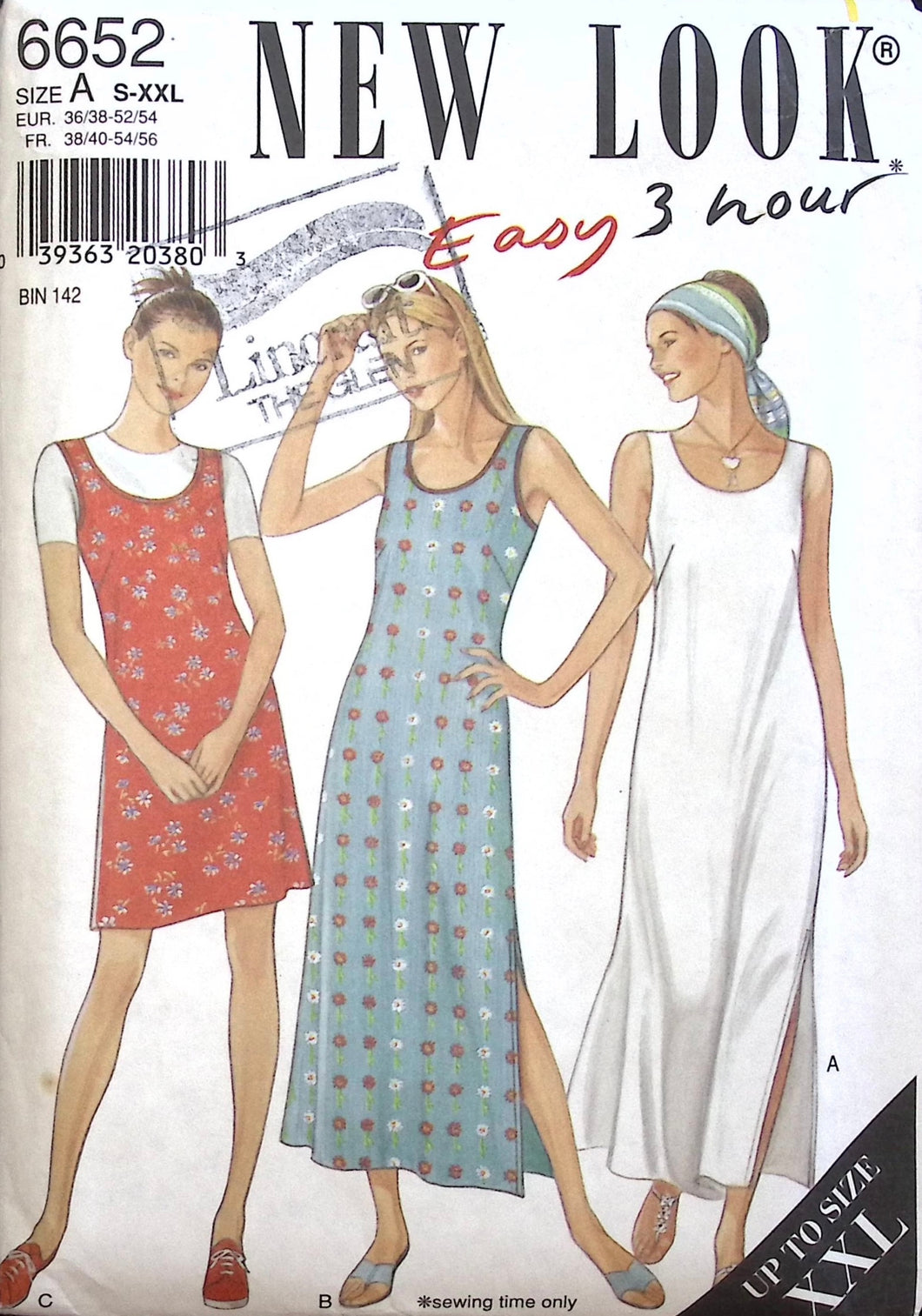 Vintage Sewing Pattern: New Look 6652