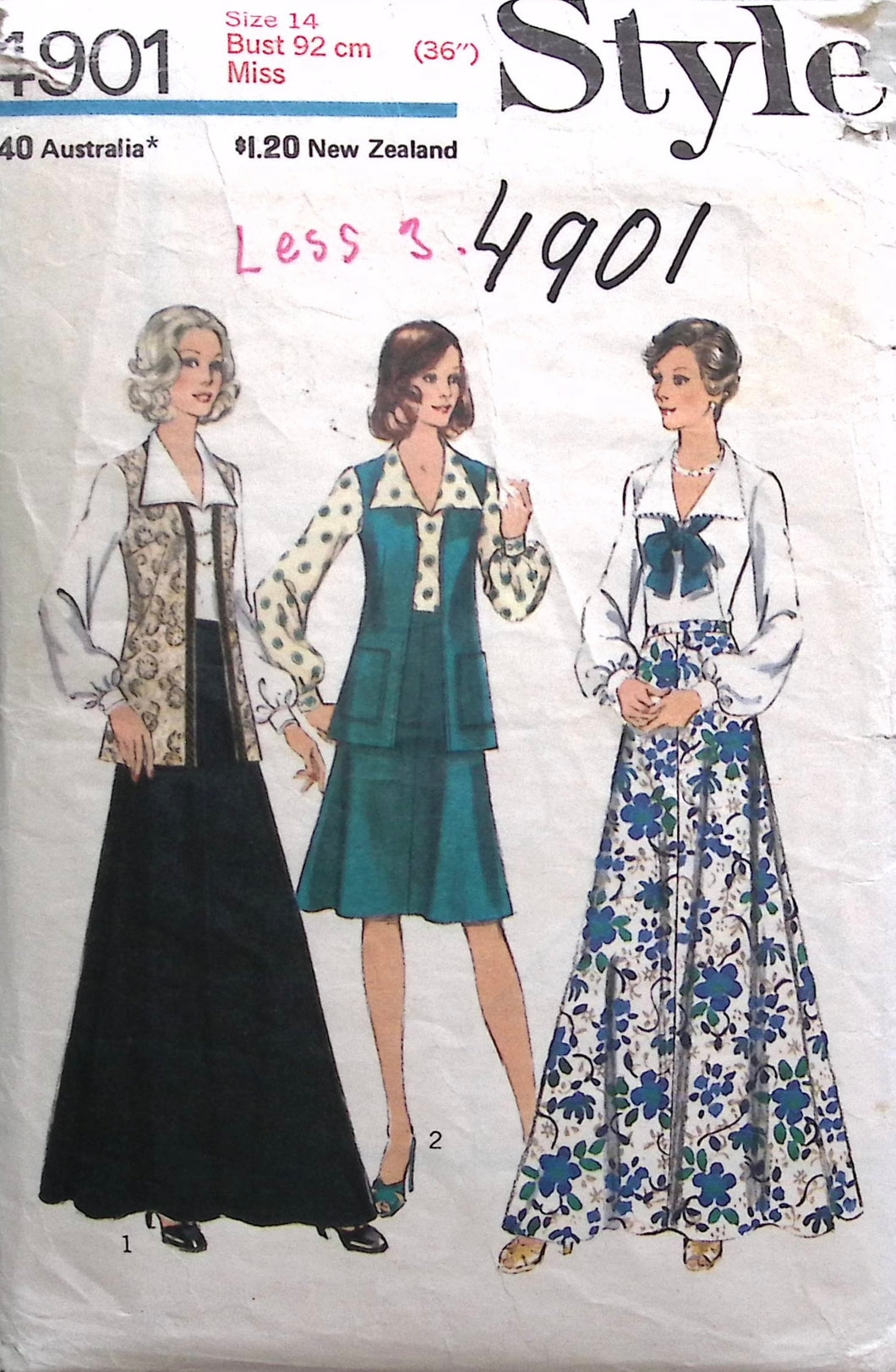 Vintage Sewing Pattern: Style 4901