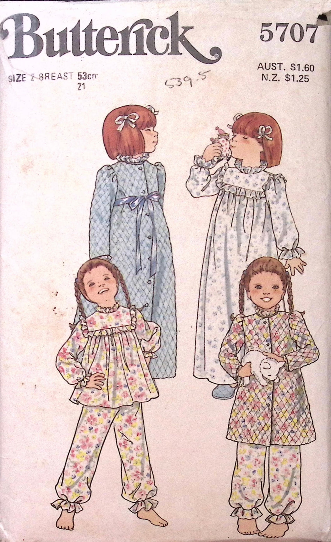Vintage Sewing Pattern: Butterick 5707