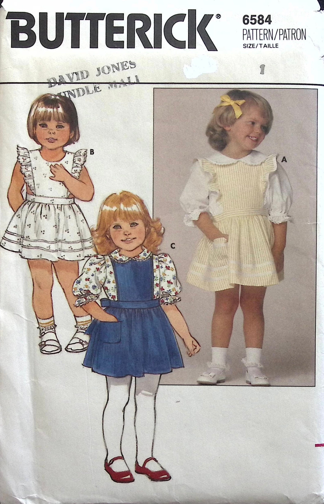 Vintage Sewing Pattern: Butterick 6584
