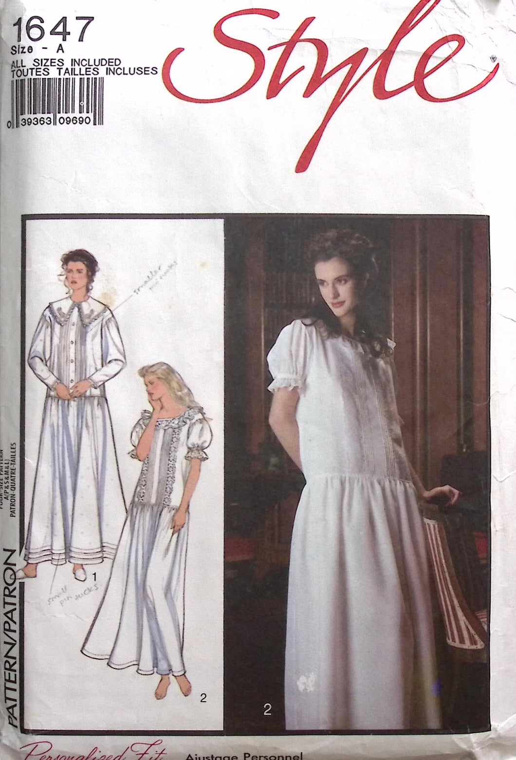 Vintage Sewing Pattern: Style 1647