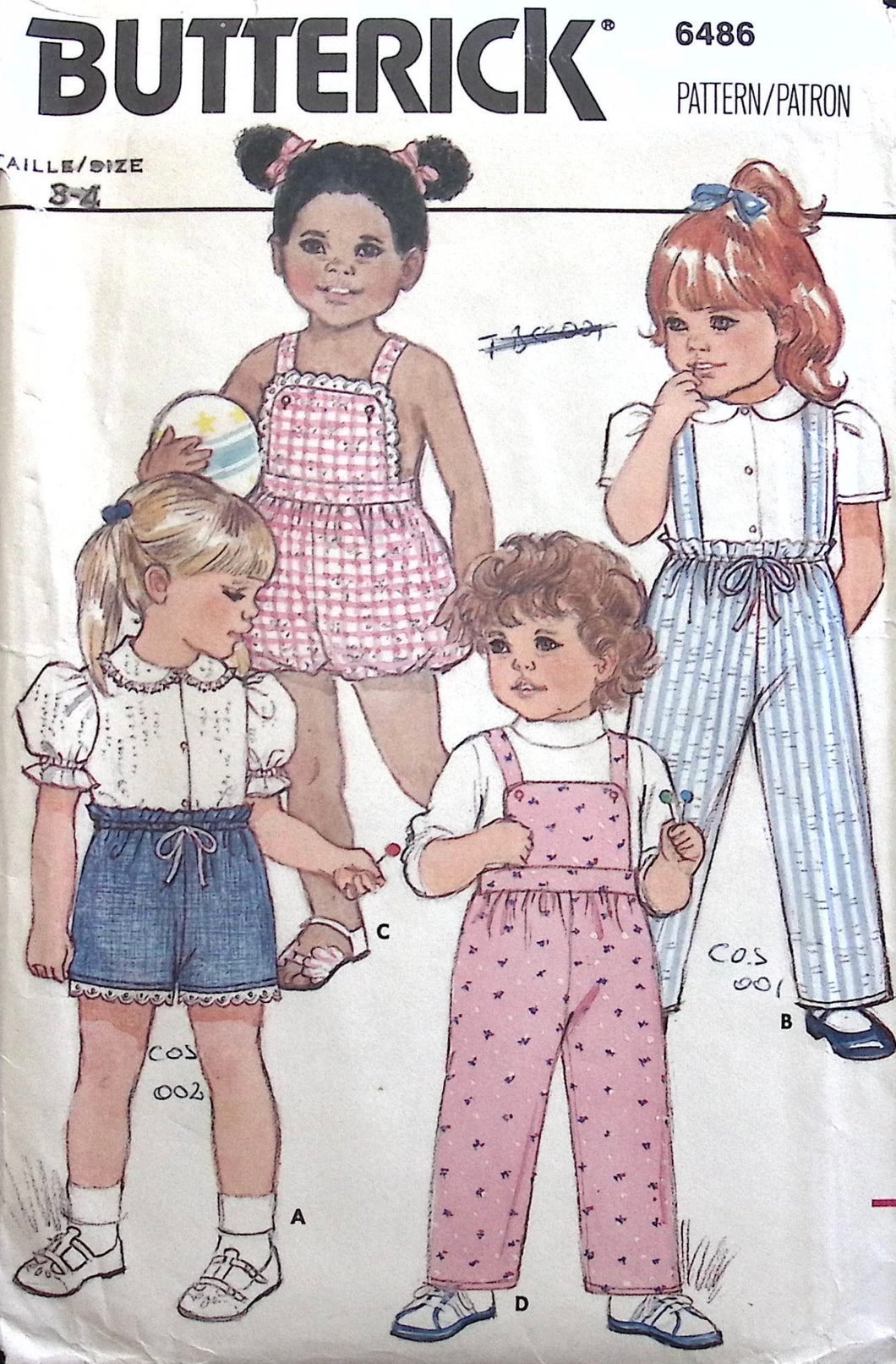 Vintage Sewing Pattern: Butterick 6486
