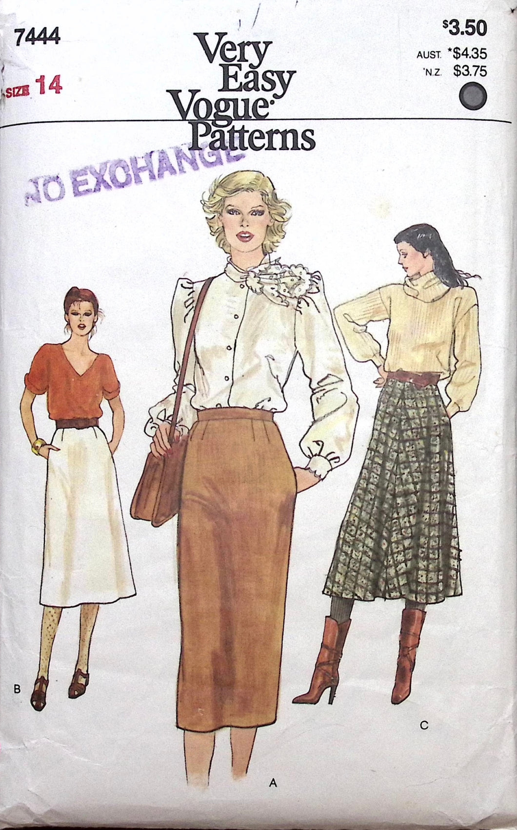 Vintage Sewing Pattern: Vogue 7444