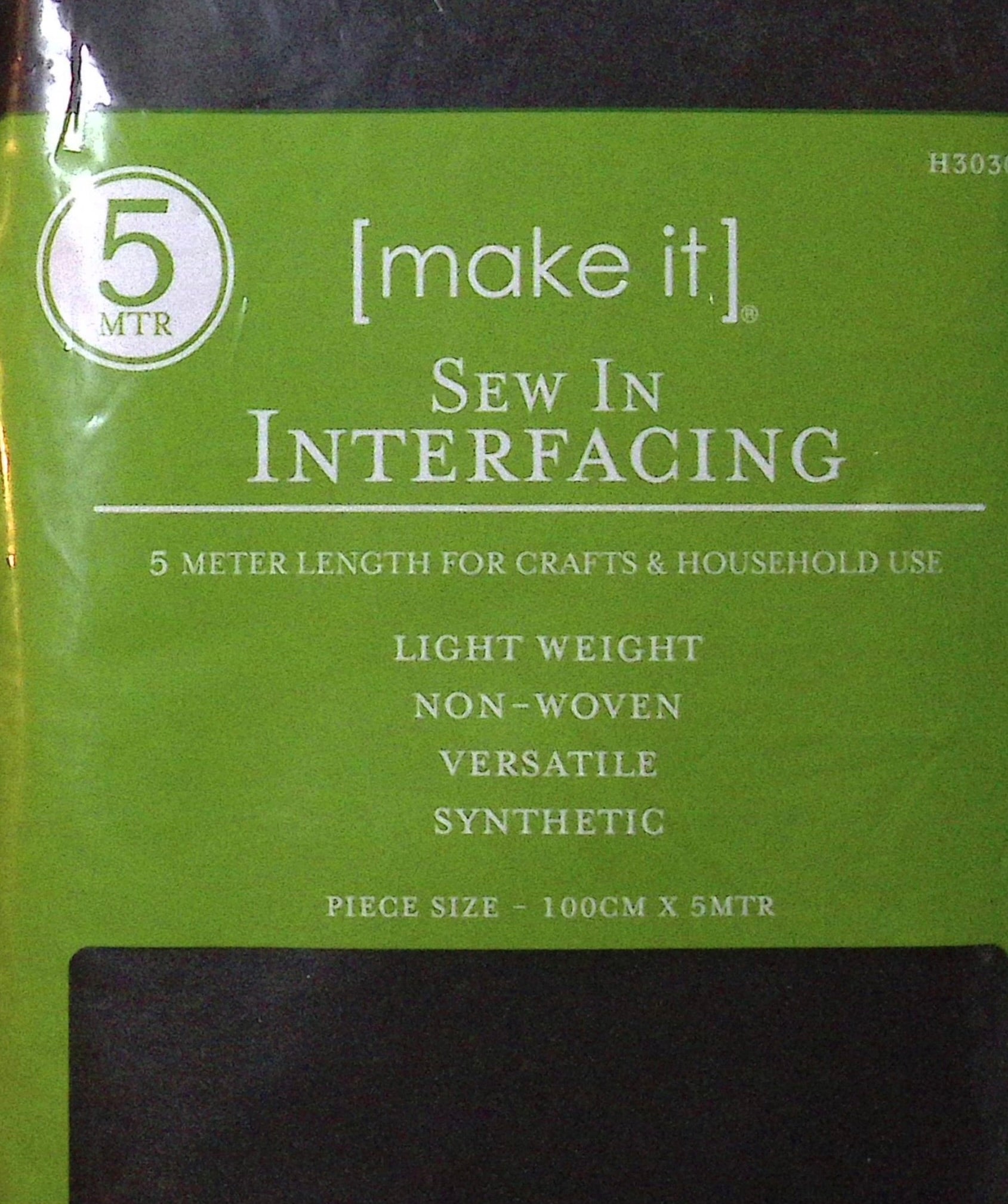 Black Sew-In Interfacing – Vintage Stitch Australia