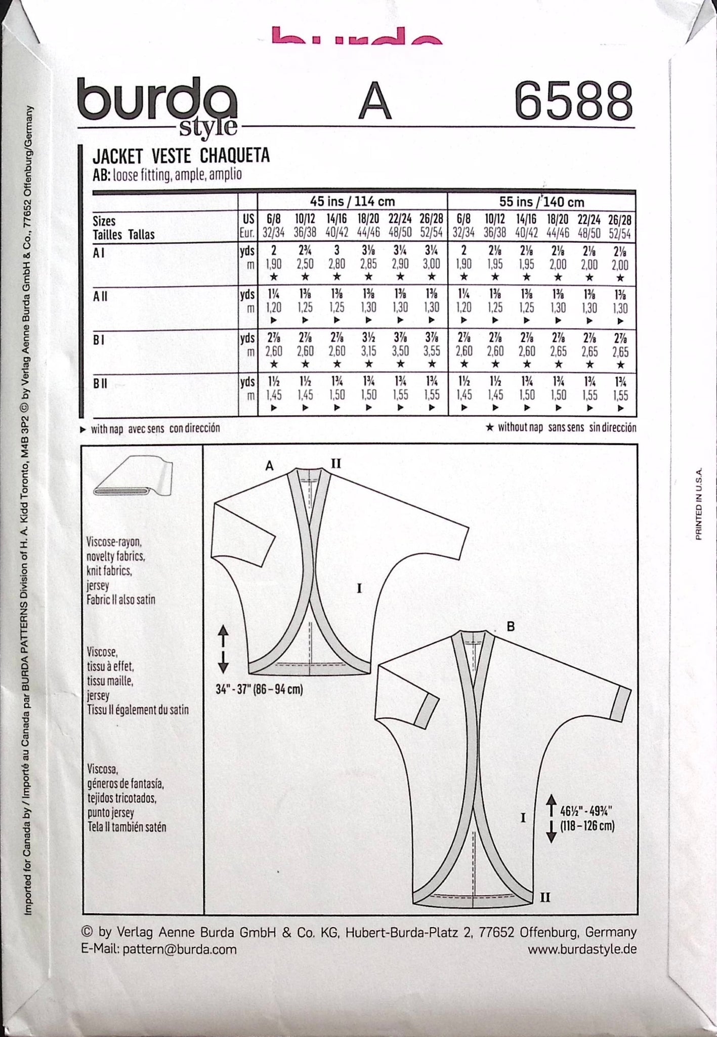 Patternview Burda Sewing Pattern: Burda 6588 – Vintage Stitch Australia