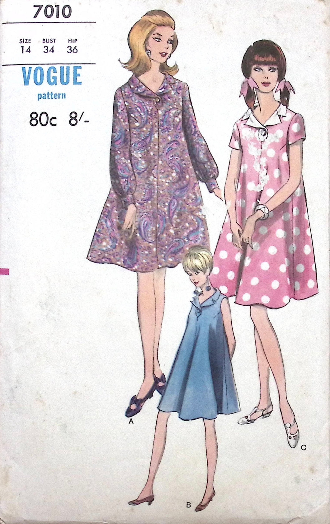 Vintage Sewing Pattern: Vogue 7010