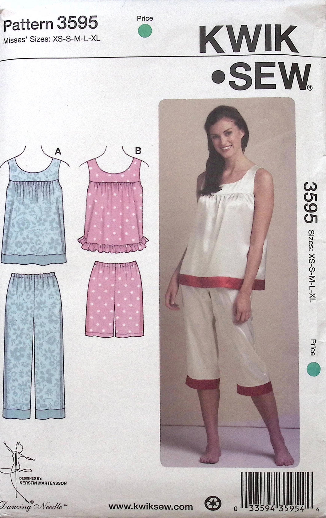 Vintage Sewing Pattern: Kwik Sew 3595