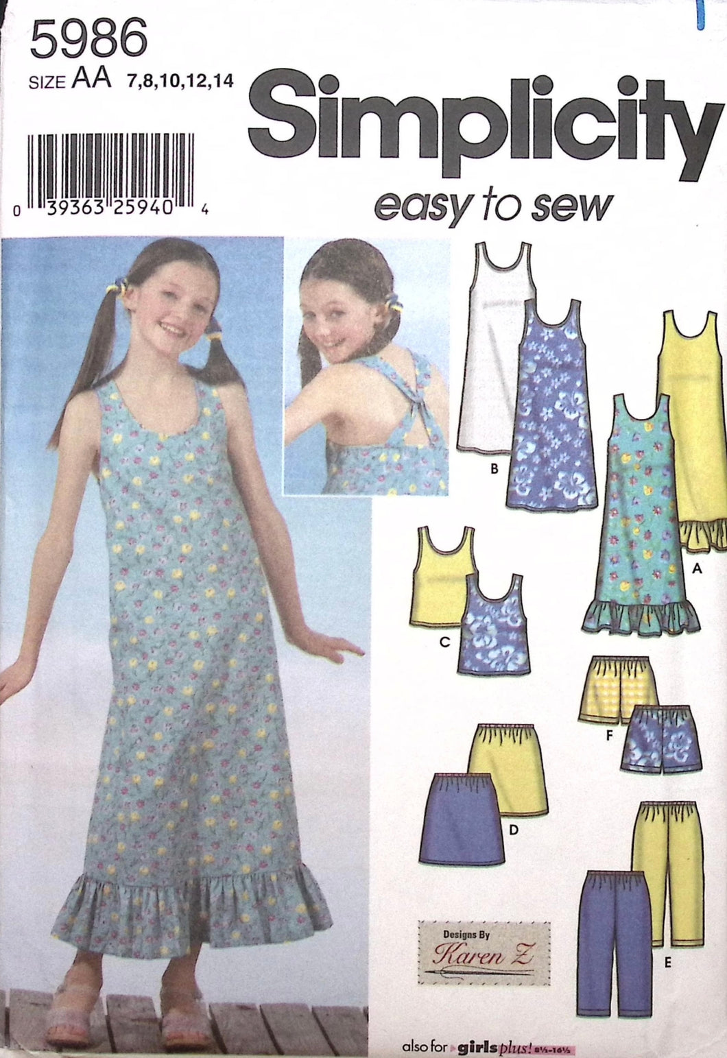 Sewing Pattern: Simplicity 5986