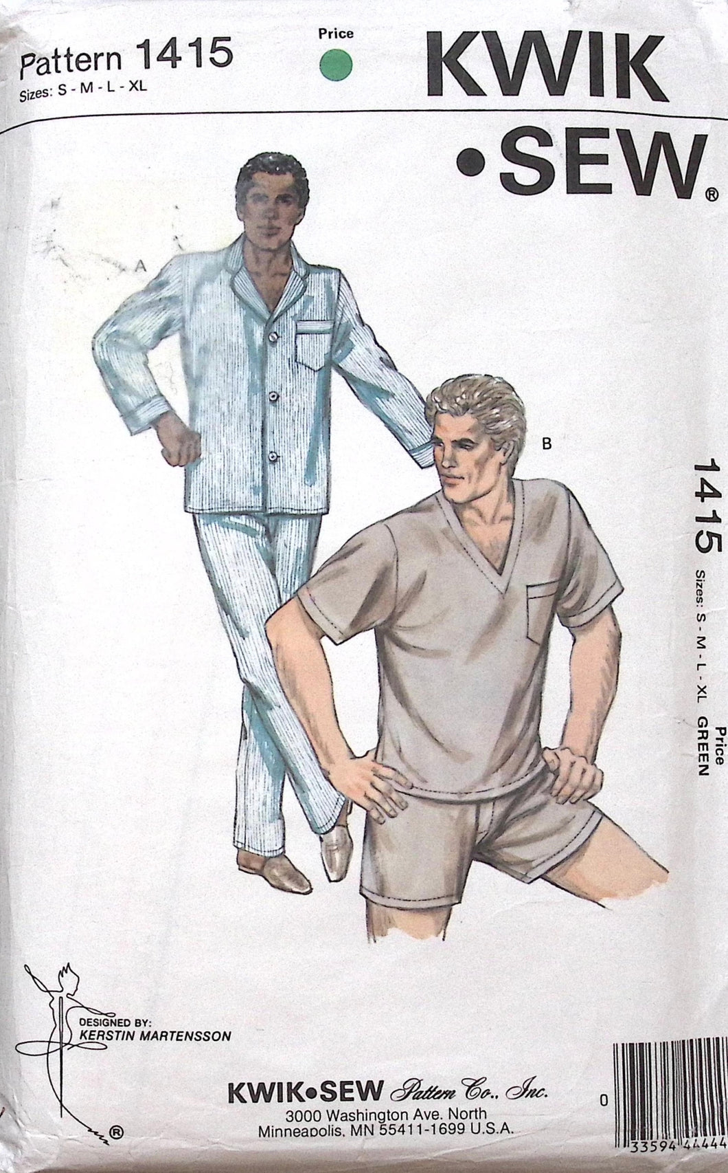 Vintage Sewing Pattern: Kwik Sew 1415