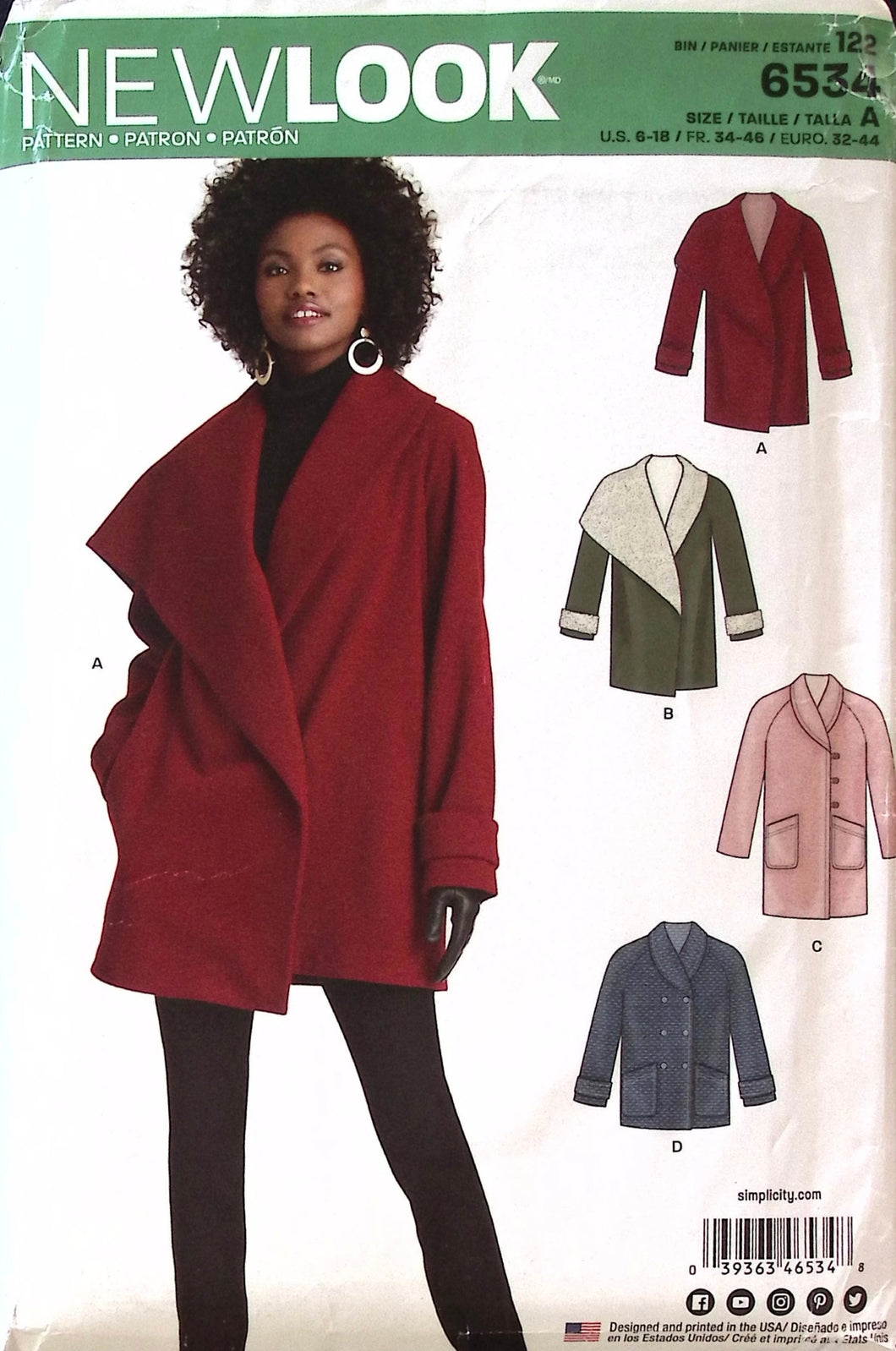 Sewing Pattern: New Look 6534