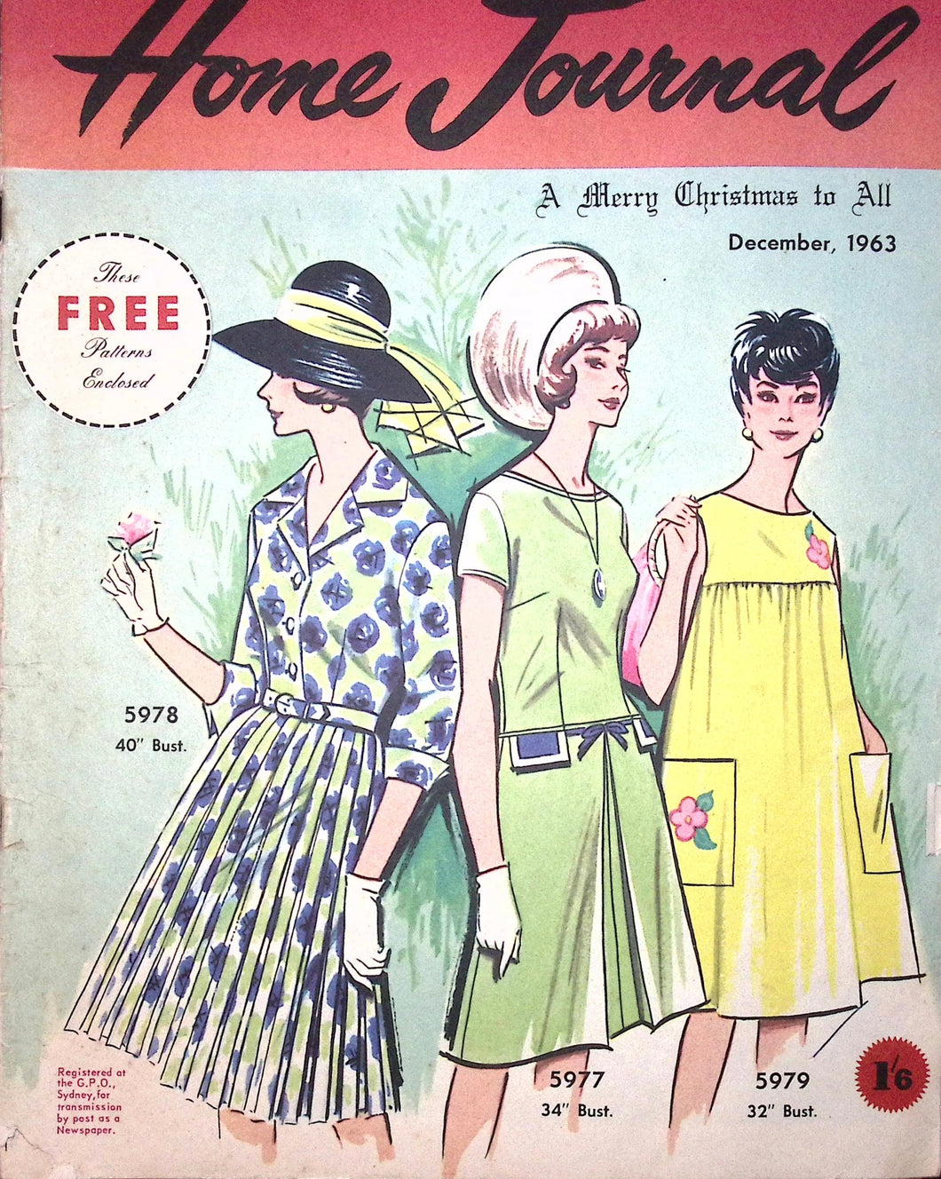 Vintage Australian Home Journal Magazine: December 1963