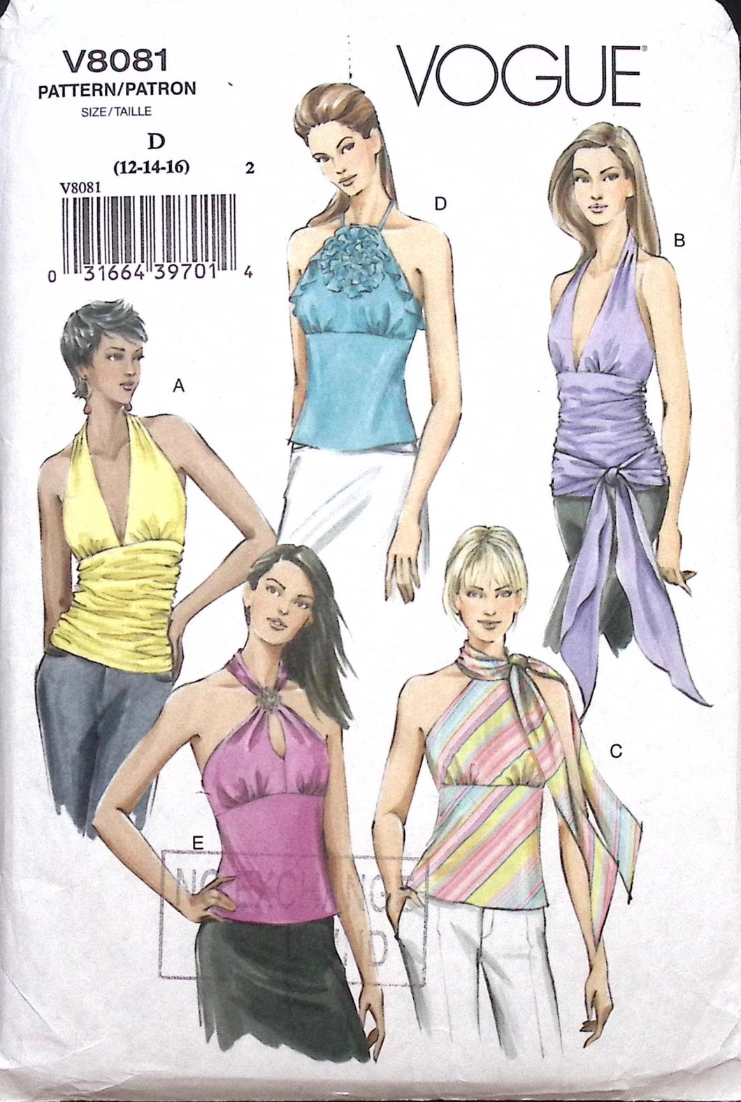 Sewing Pattern: Vogue V8081