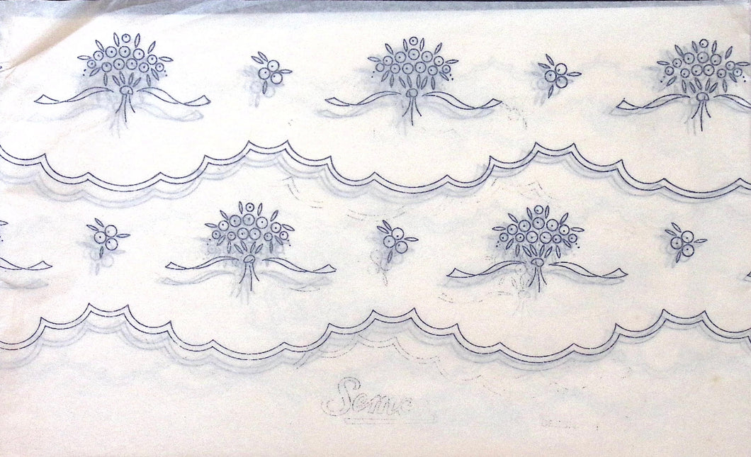 Vintage Embroidery Transfer Semco