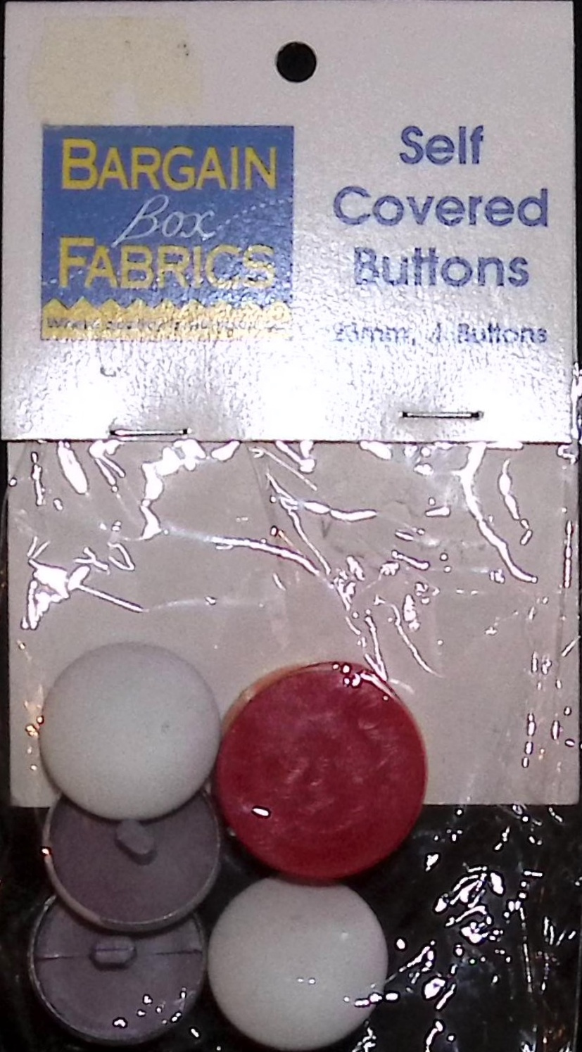 Bargain Box Fabrics Self Covered Buttons 23mm