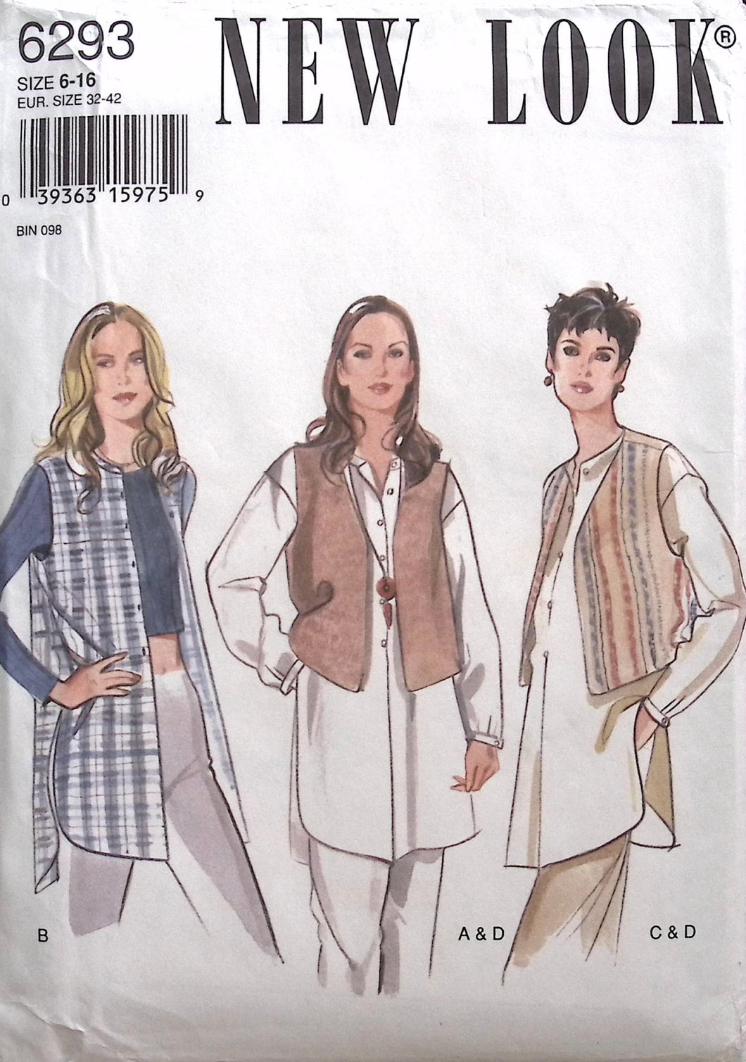 Vintage Sewing Pattern: New Look 6293