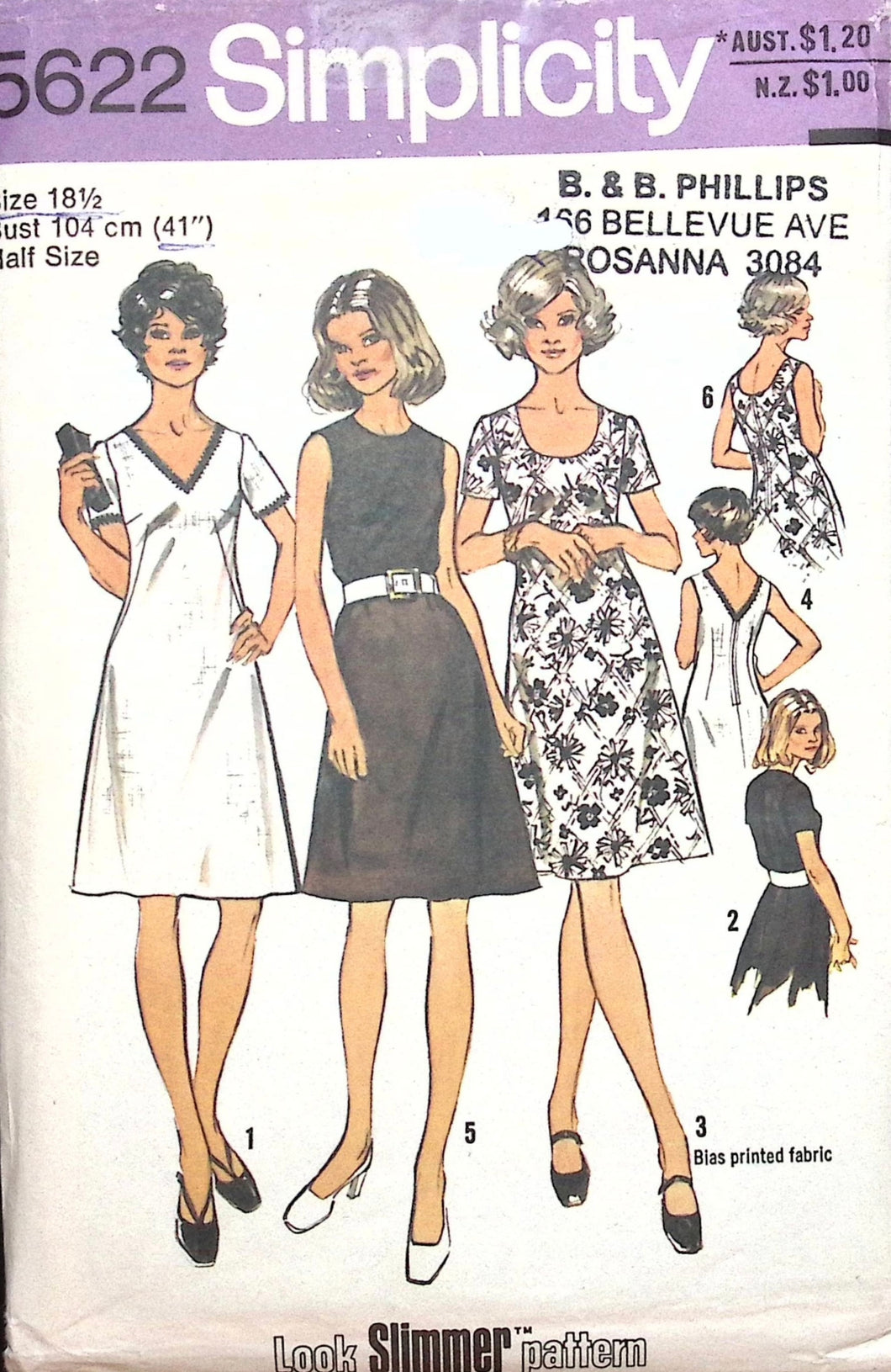 Vintage Sewing Pattern: Simplicity 5622