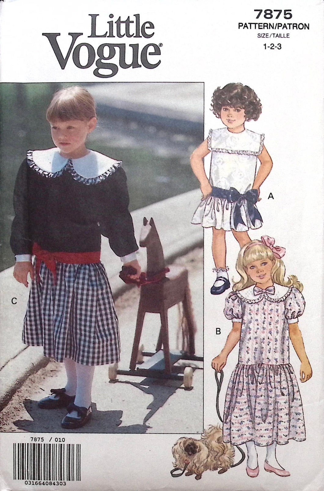 Vintage Sewing Pattern: Little Vogue 7875