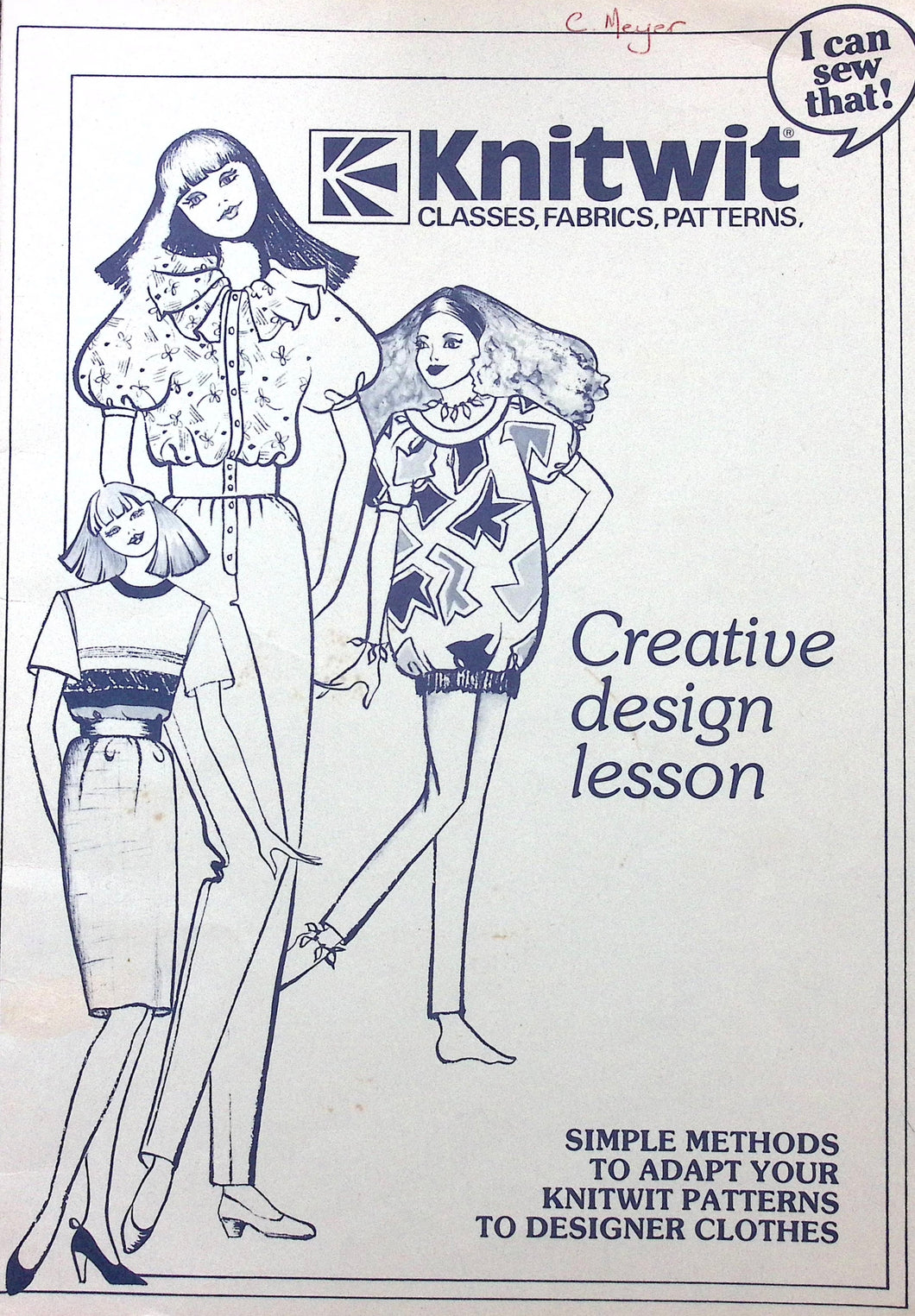 Vintage Knitwit Creative Design Lesson Book by Vera Randall