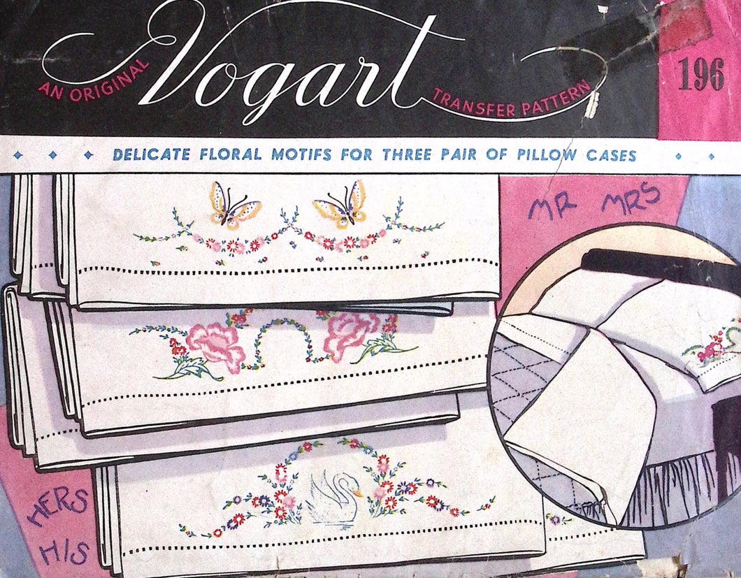 Vintage Vogart Transfer Pattern