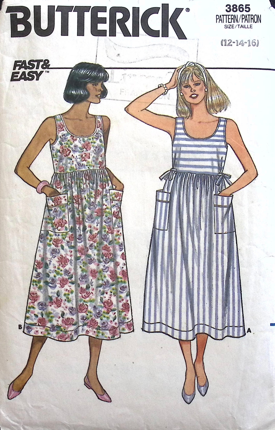 Vintage Sewing Pattern: Butterick 3865