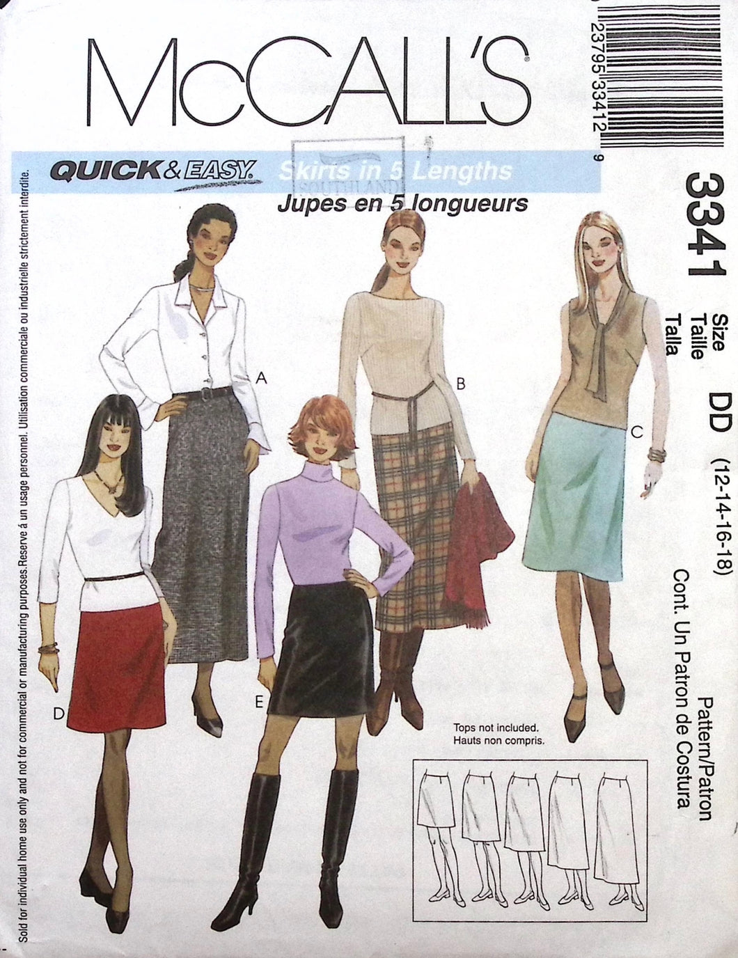 Sewing Pattern: McCalls 3341