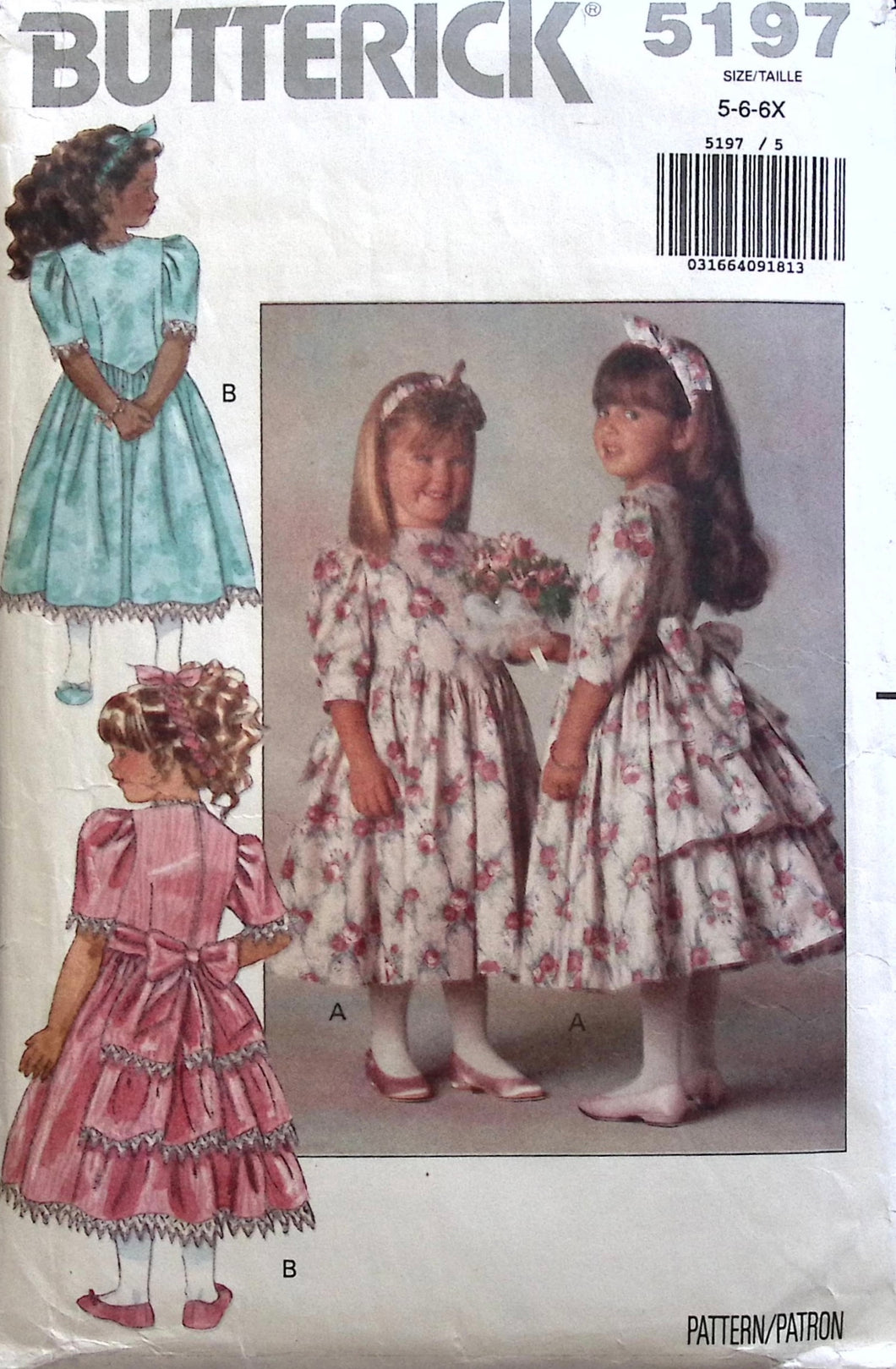 Vintage Sewing Pattern: Butterick 5197