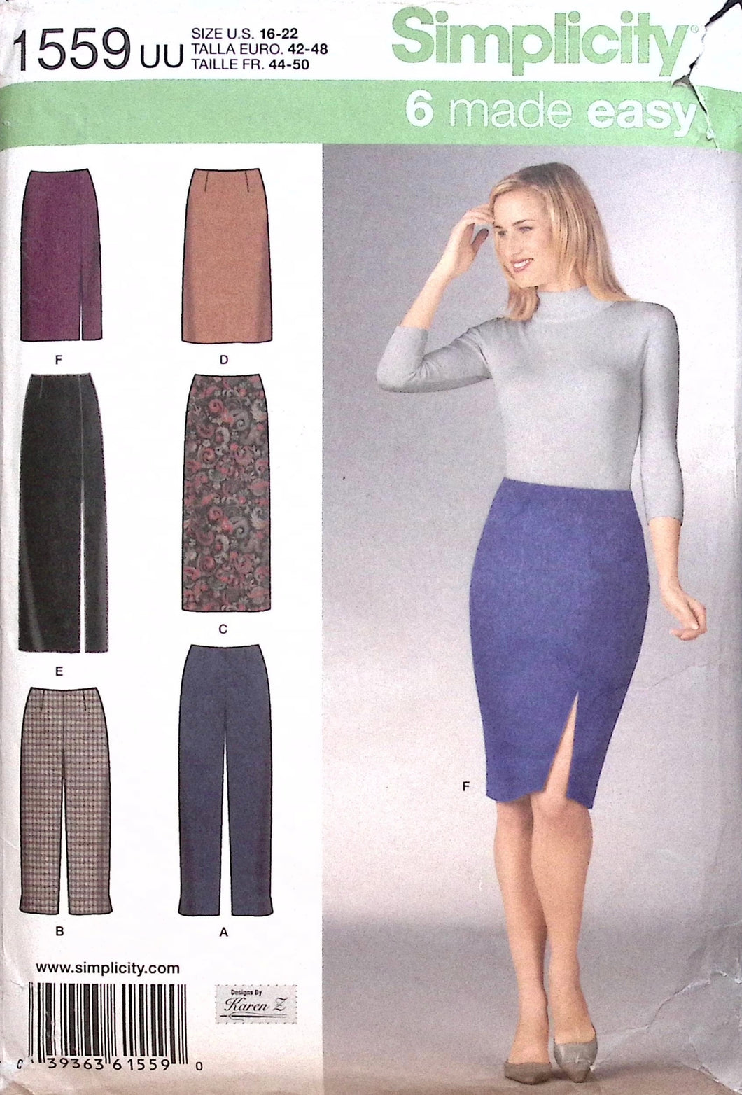 Sewing Pattern: Simplicity 1559