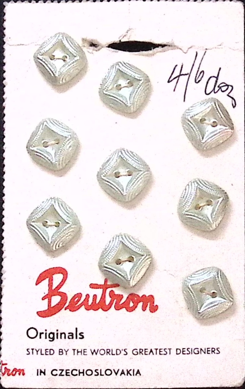 Vintage Beutron Glass Buttons