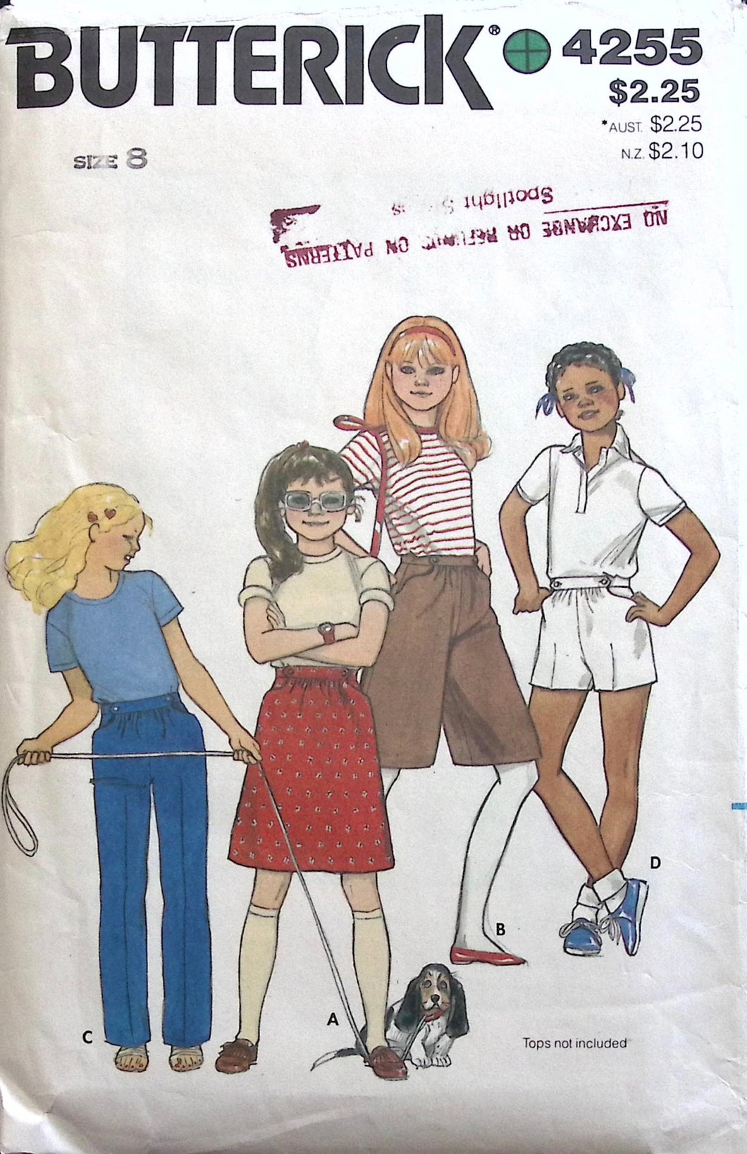 Vintage Sewing Pattern: Butterick 4255
