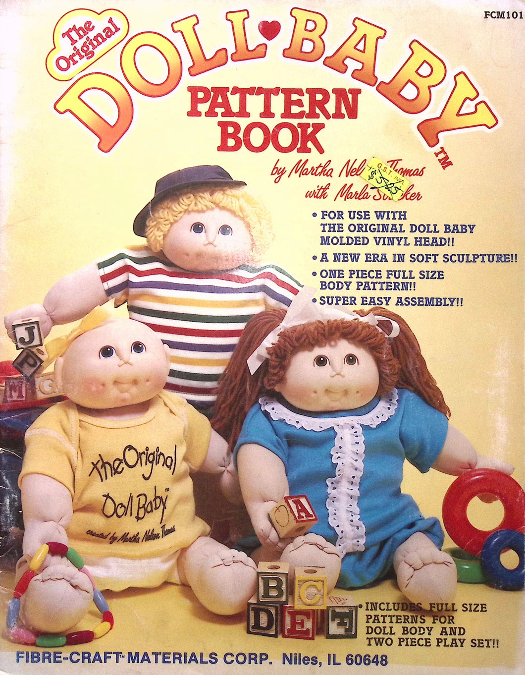 The Original Doll Baby Pattern Book by Martha nelson Thomas