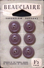Load image into Gallery viewer, Vintage Beauclaire Superglow Buttons
