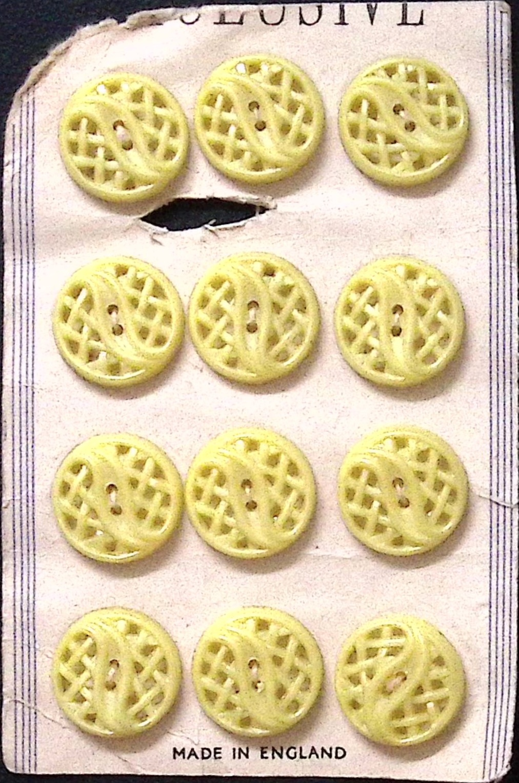 Vintage Patterned Buttons