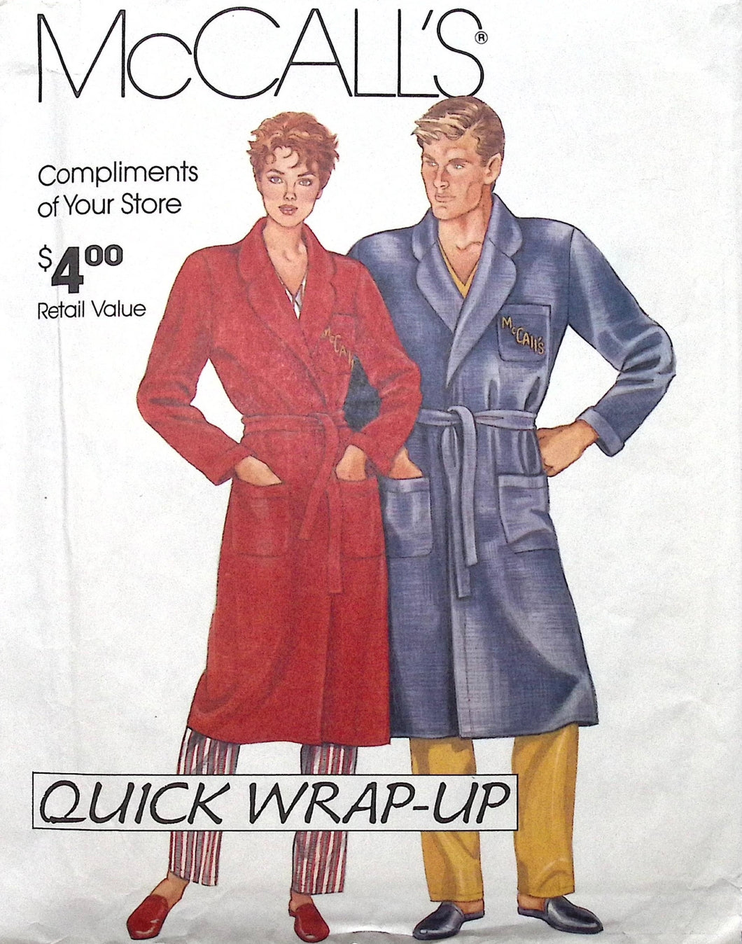 Vintage Sewing Pattern: McCalls Quick Wrap-Up