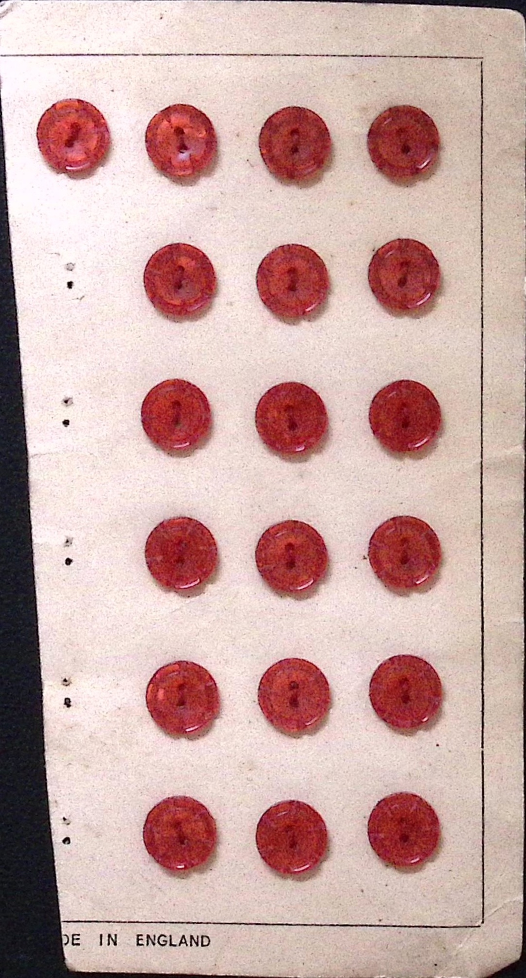 Vintage Red Buttons