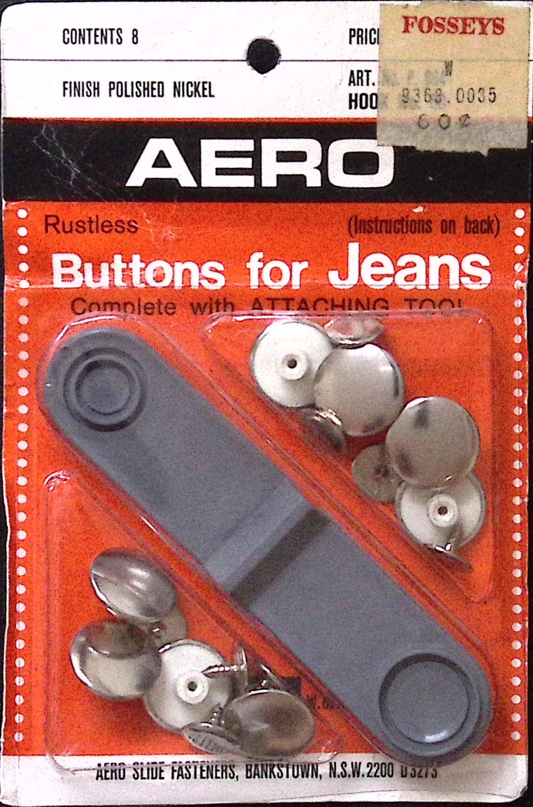 Vintage AERO Buttons for Jeans