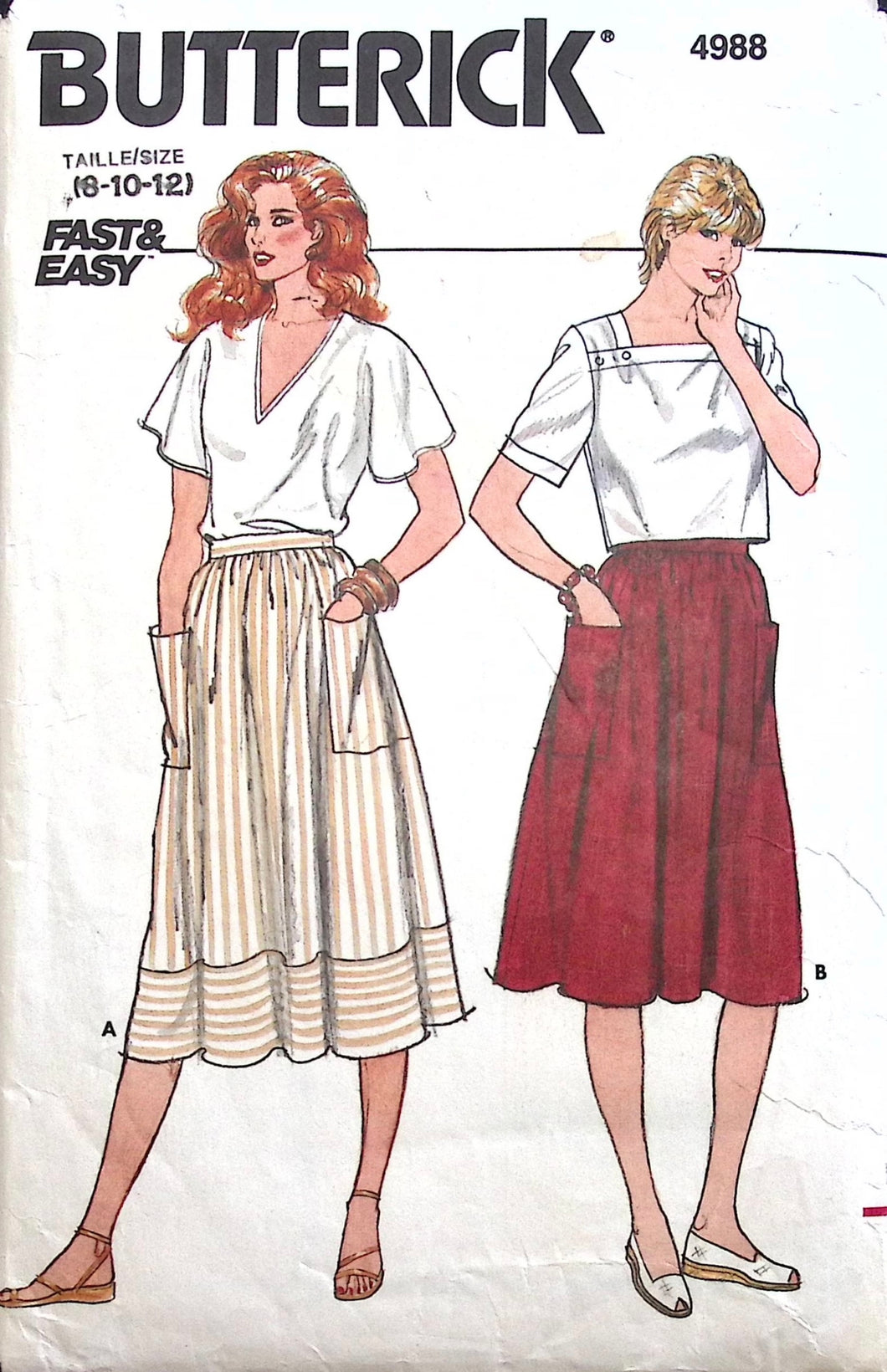 Vintage Sewing Pattern: Butterick 4988