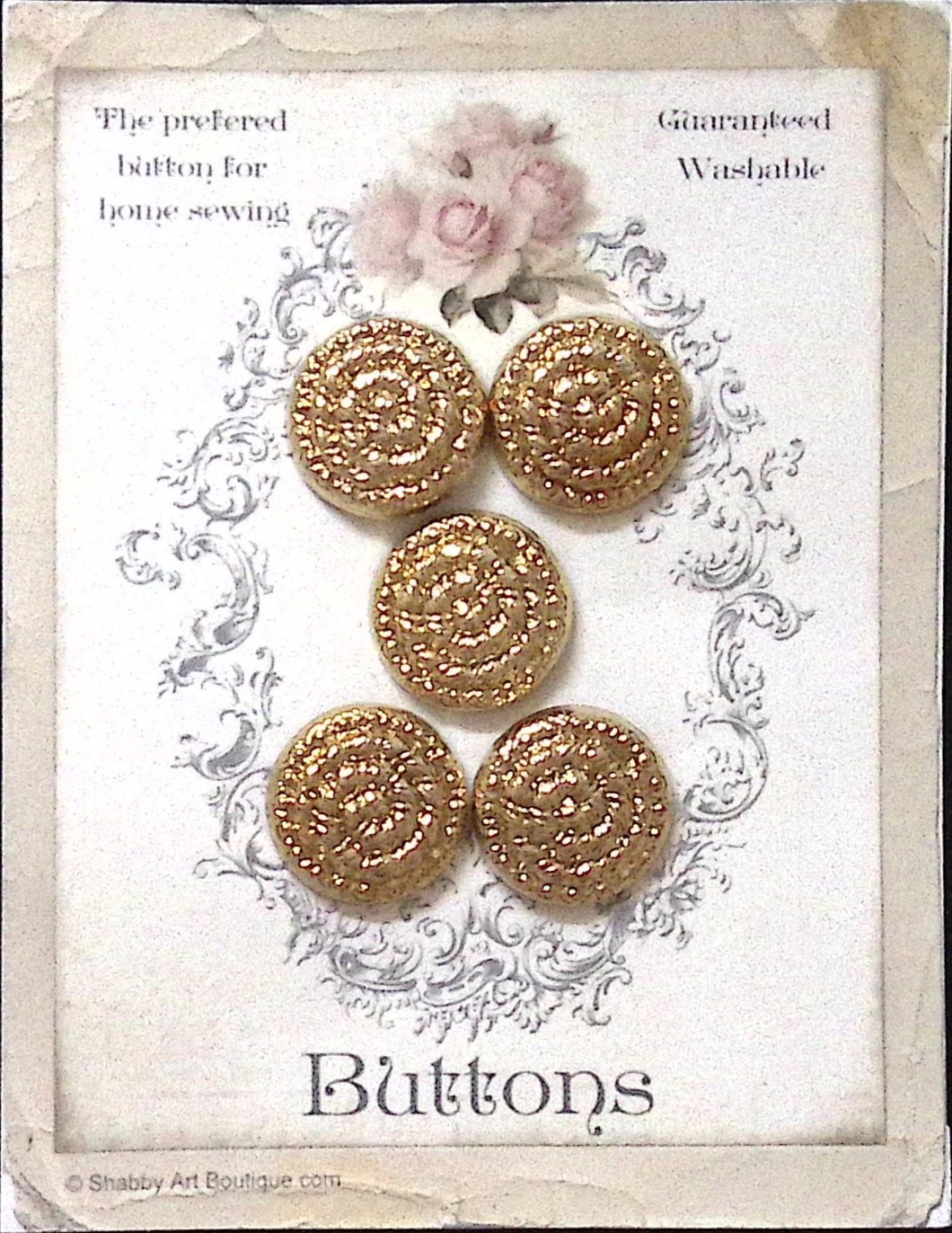 Vintage Gold Buttons
