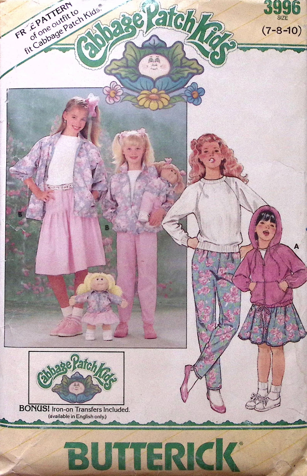 Vintage Sewing Pattern: Butterick 3996