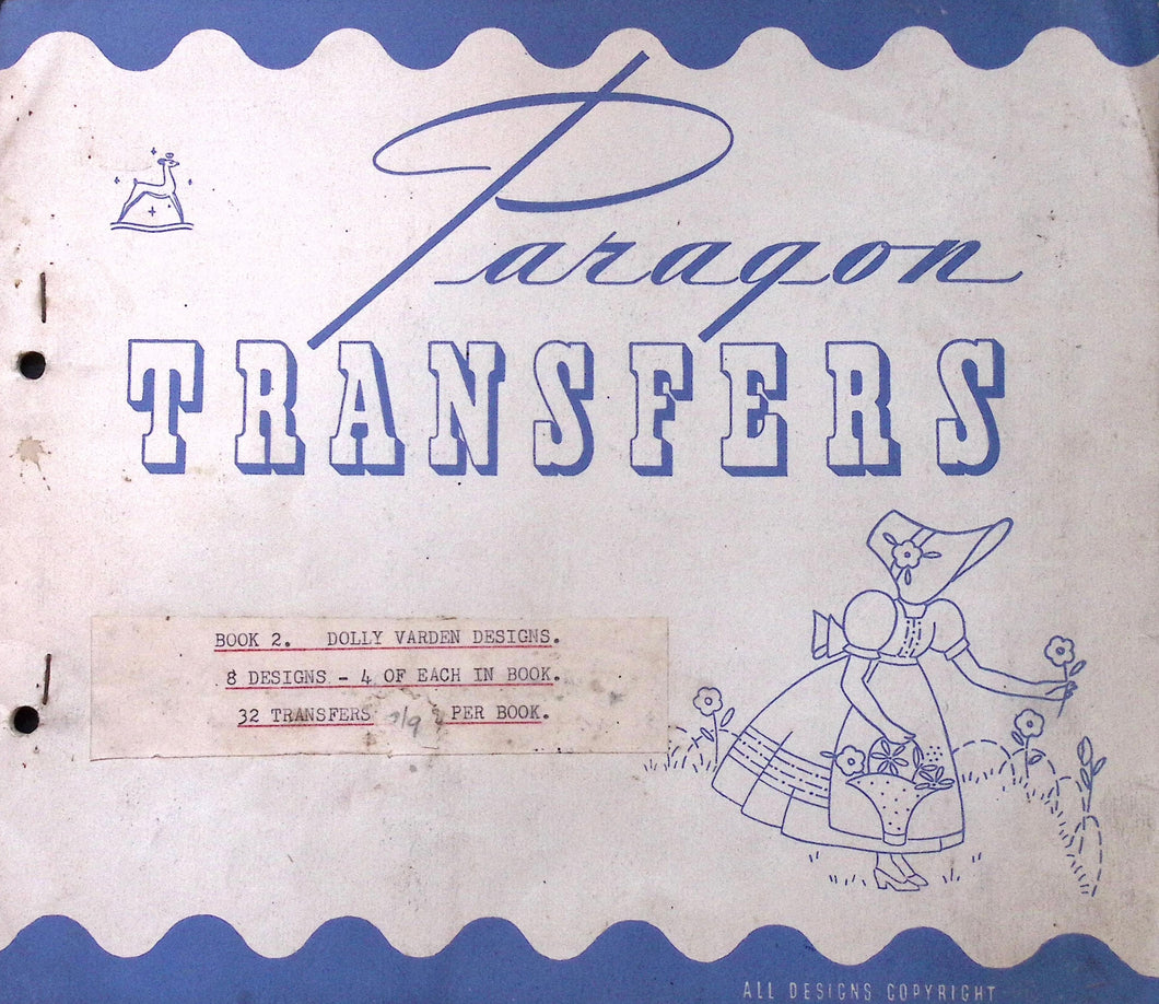 Vintage Embroidery Transfers: Paragon Book 2