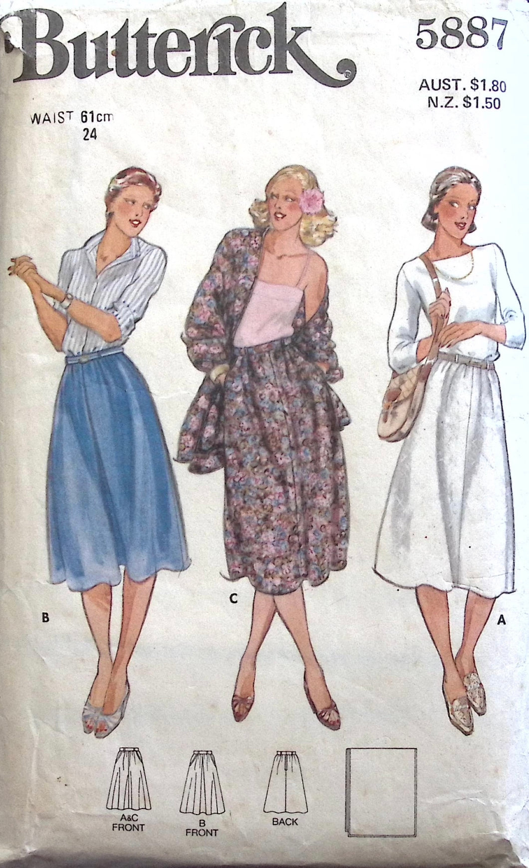 Vintage Sewing Pattern: Butterick 5887