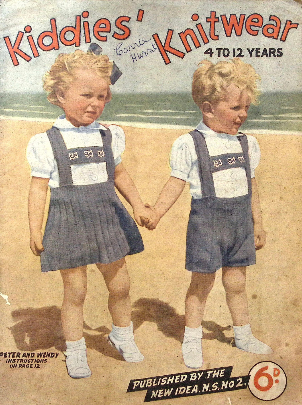 Vintage Knitting Magazine Kiddies Knitwear
