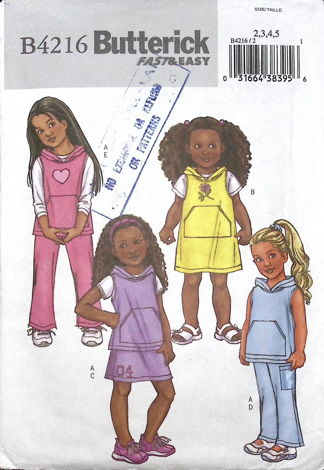 Sewing Pattern: Butterick B4216