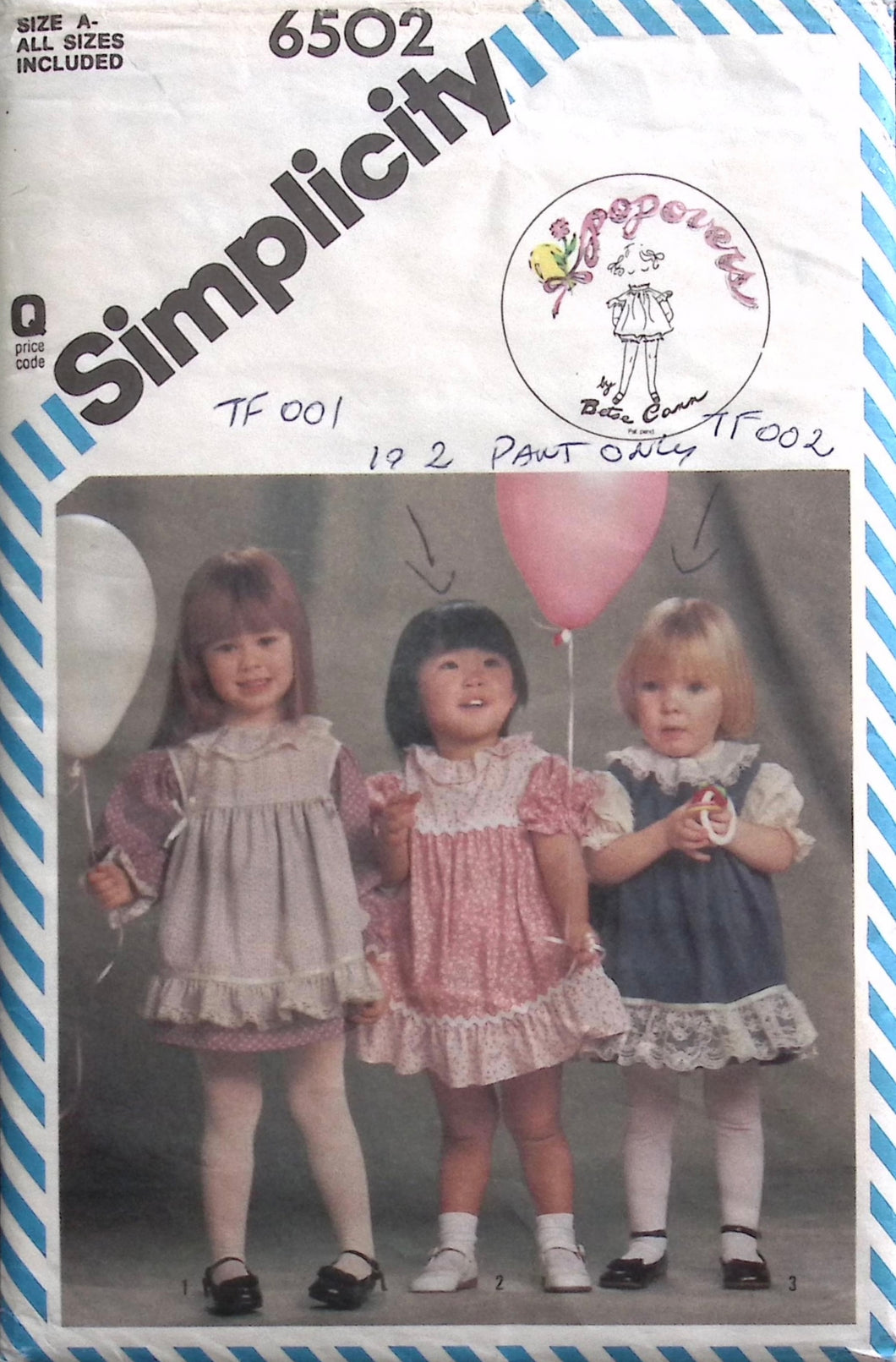 Vintage Sewing Pattern: Simplicity 6502