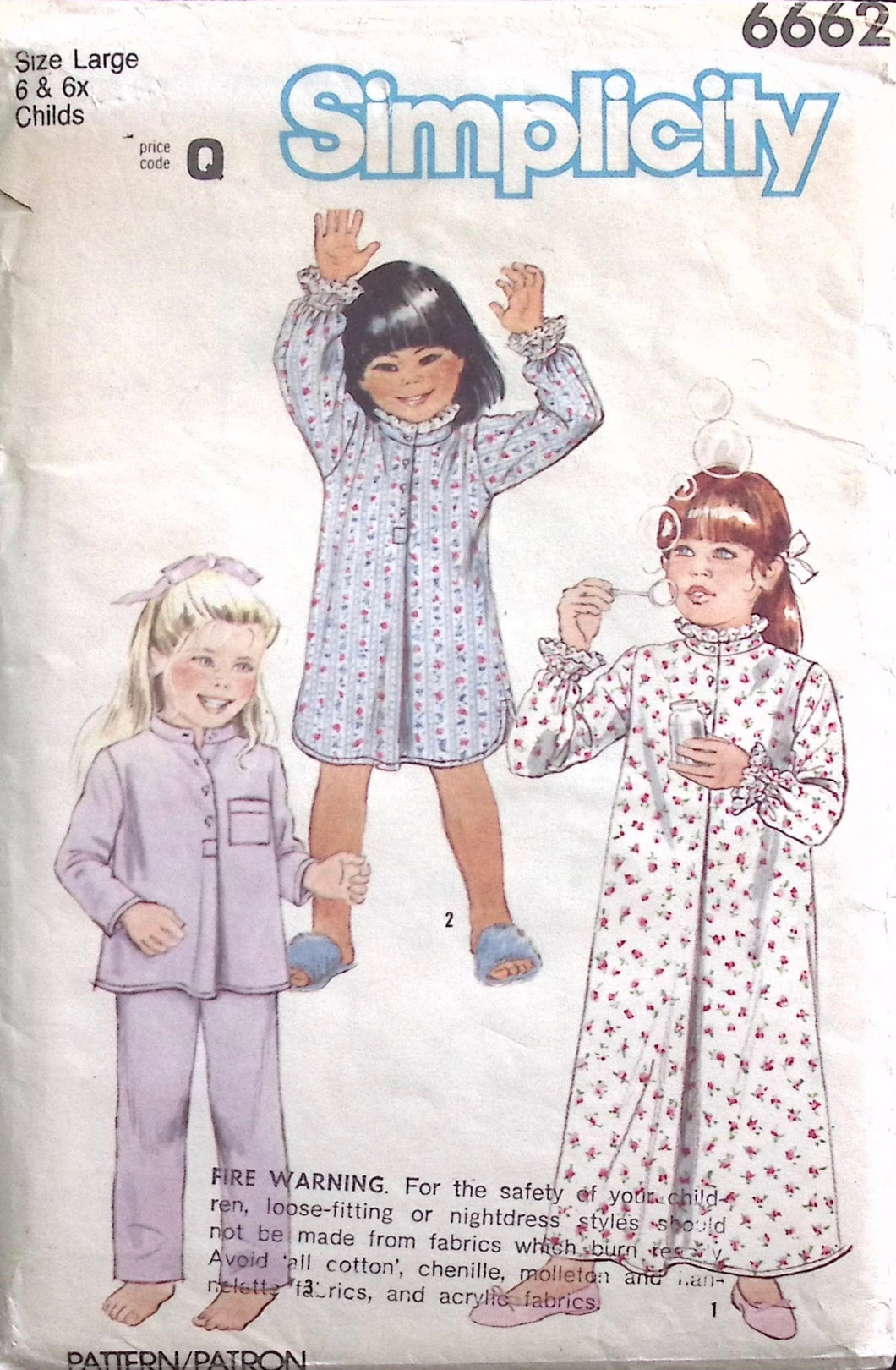 Vintage Sewing Pattern: Simplicity 6662