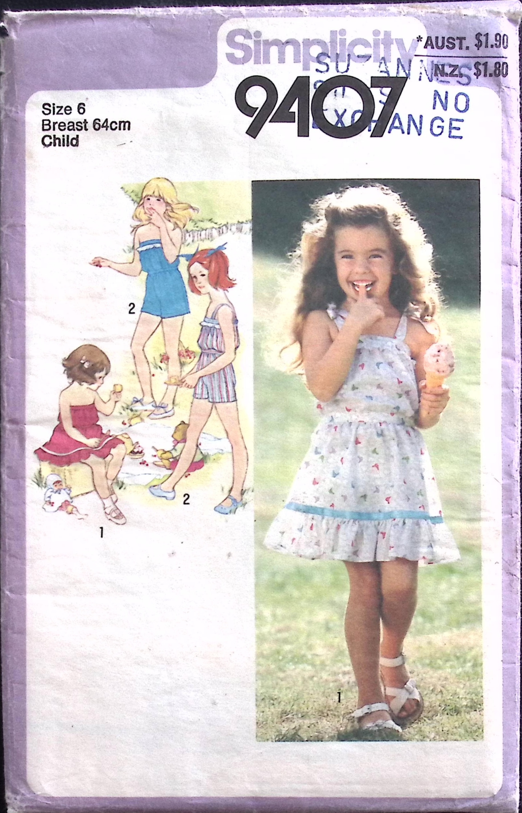 Vintage Sewing Pattern: Simplicity 9407