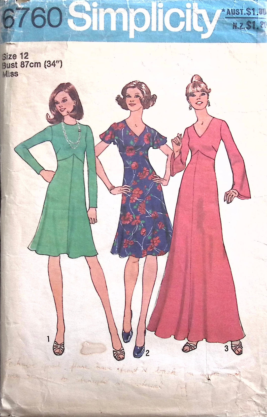 Vintage Sewing Pattern: Simplicity 6760
