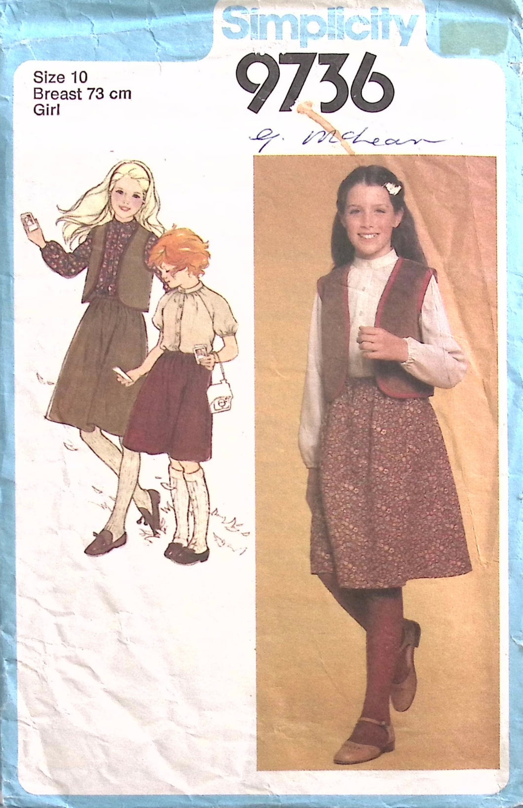 Vintage Sewing Pattern: Simplicity 9736