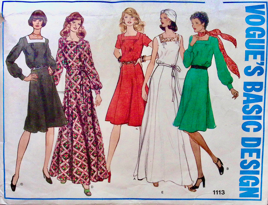 Vintage Sewing Pattern: Vogue 1113